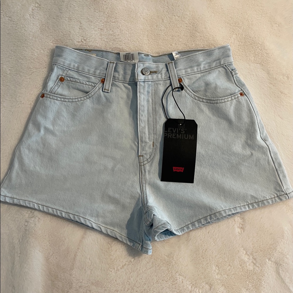 Levi’s Women’s High Rise Wide Leg Denim Shorts